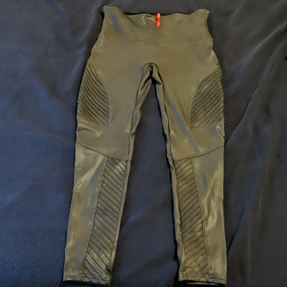 Spanx Moto Leggings Gray XL